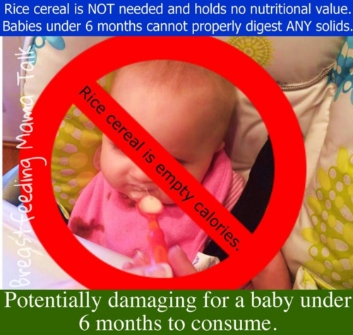 RICE CEREAL: THE UNNECESSARY DANGER OF INTRODUCING SOLID FOOD TOO EARLY. Ricecerealfinished