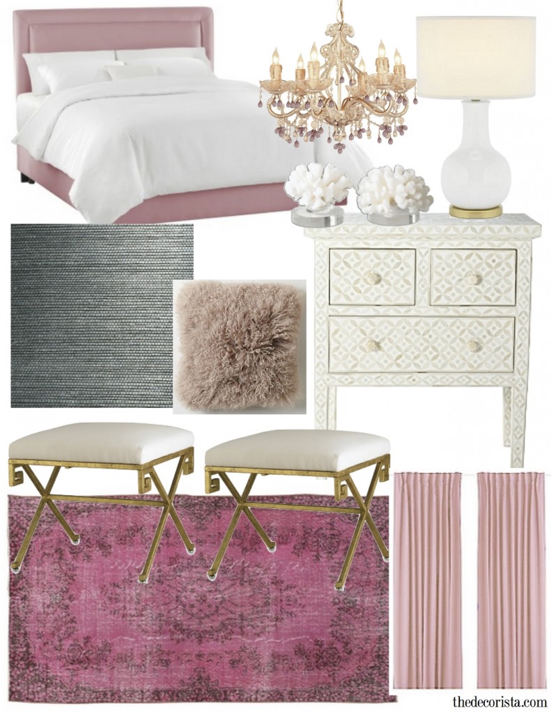 pink modern bedroom