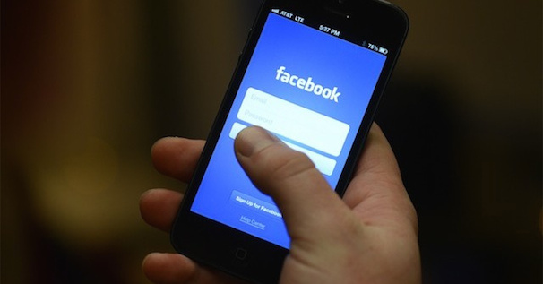 Image of Facebook app on a phone