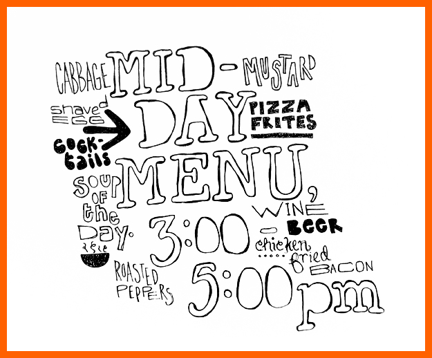 Mid-Day menu from Dobbs Ferry