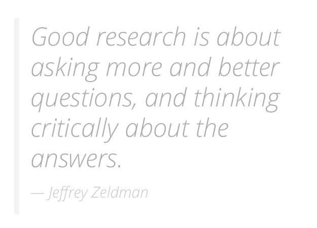 Just enough research by Erika Hall: Forward by Jeffrey Zeldman