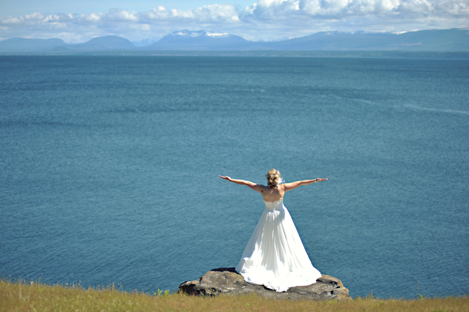 Bride on Hornby Island