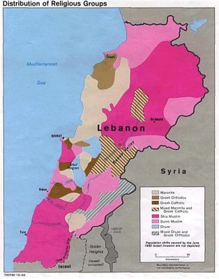 lebanonreligiousmap