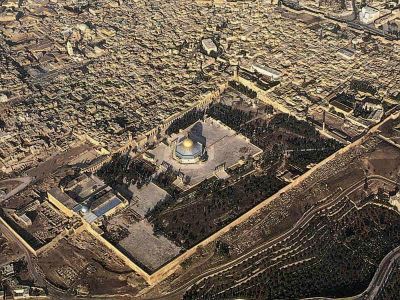 temple mount from above