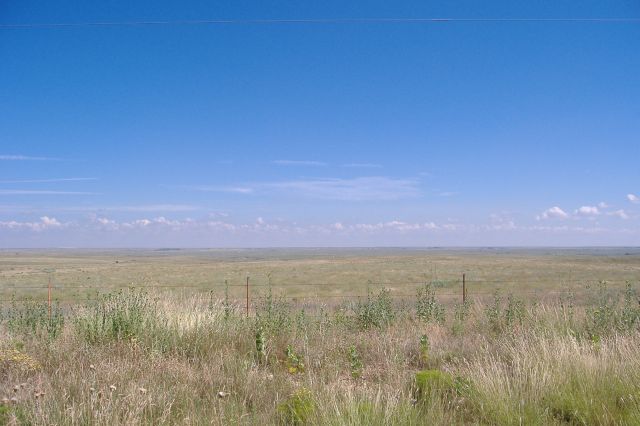 Texas Panhandle Plains Between Perryton, Texas and Shattuck, Oklahoma