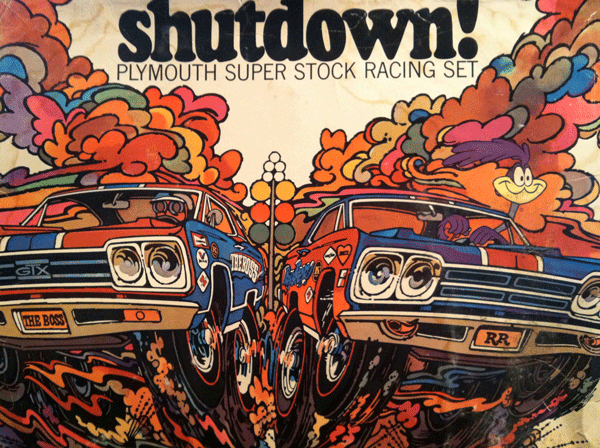 Plymouth Shutdown 1969 Slot Car Set
