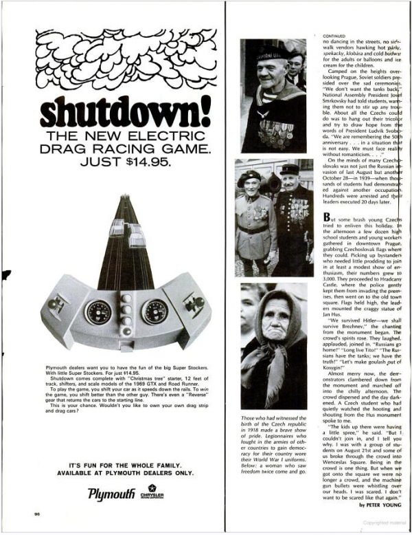 Plymouth Shutdown Life Magazine Ad 1968