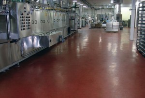 Polyurethane-modified concrete floor topping