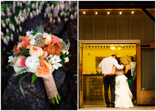 wedding flowers and bride groom