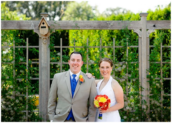 bride groom fence birdhouse oregon garden