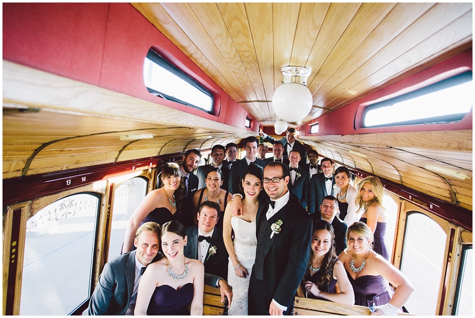 wedding party on Olley the Trolley