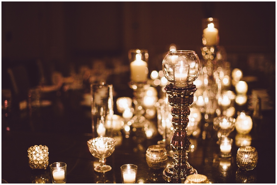 Marriott Regency Omaha, NE  Wedding, candle centerpieces