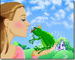 Kissing frog