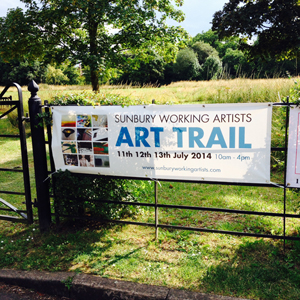 Sunbury Working Artists Welcome you to their Art Trail, 11th - 13th July