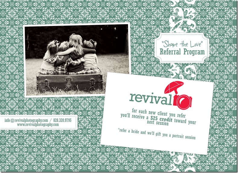 "Share the Love" Revival Photography Referral Program