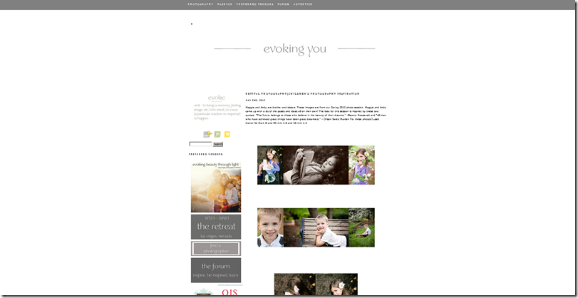 Revival Photography as Featured on Evoking You Inspiration for your photography