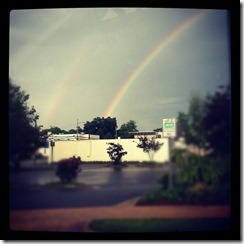 TWO rainbows!! Hickory, NC