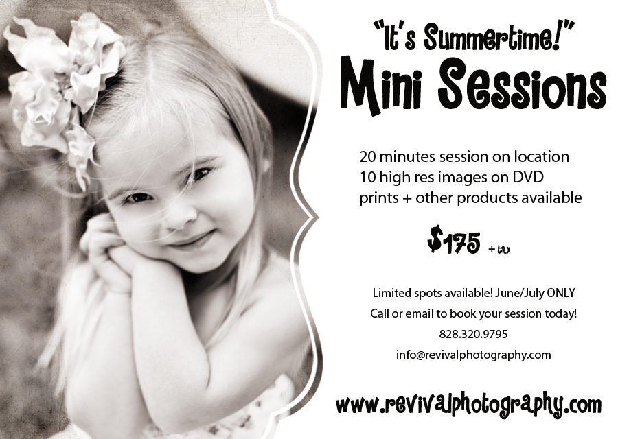 Mini Sessions by Revival Photography Summertime North Carolina Child Photographers