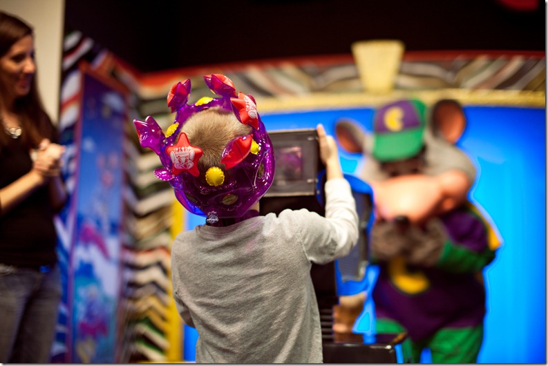 Birthday party at Chuck E Cheese Photography by Revival Photography Hickory NC