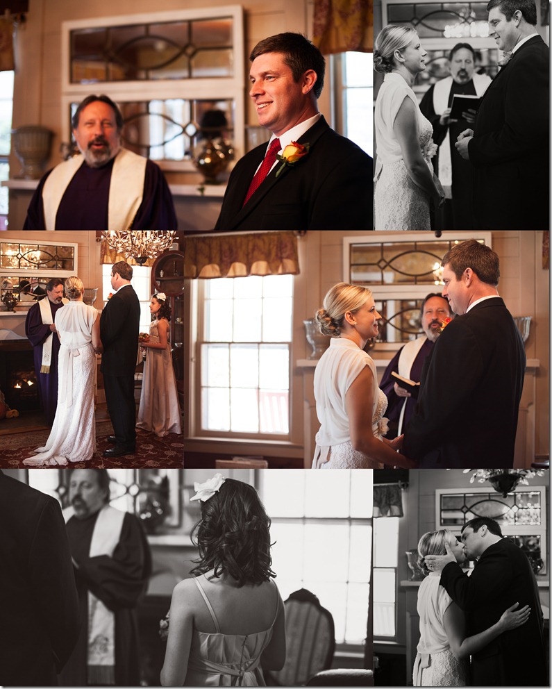 Intimate wedding ceremony at the mast farm inn by revival photography
