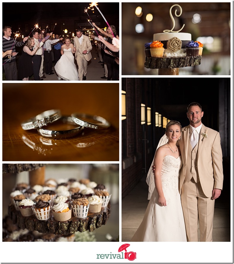 A beautiful rustic-chic evening wedding at The Grand Hall in Mount Holly NC Photography by Revival Photography Jason Barr and Heather Barr NC Husband and Wife Wedding Photographers Photo