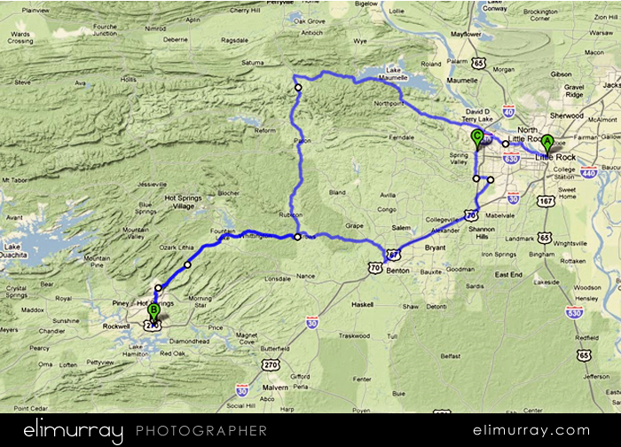 Map of Motorcycle Trip