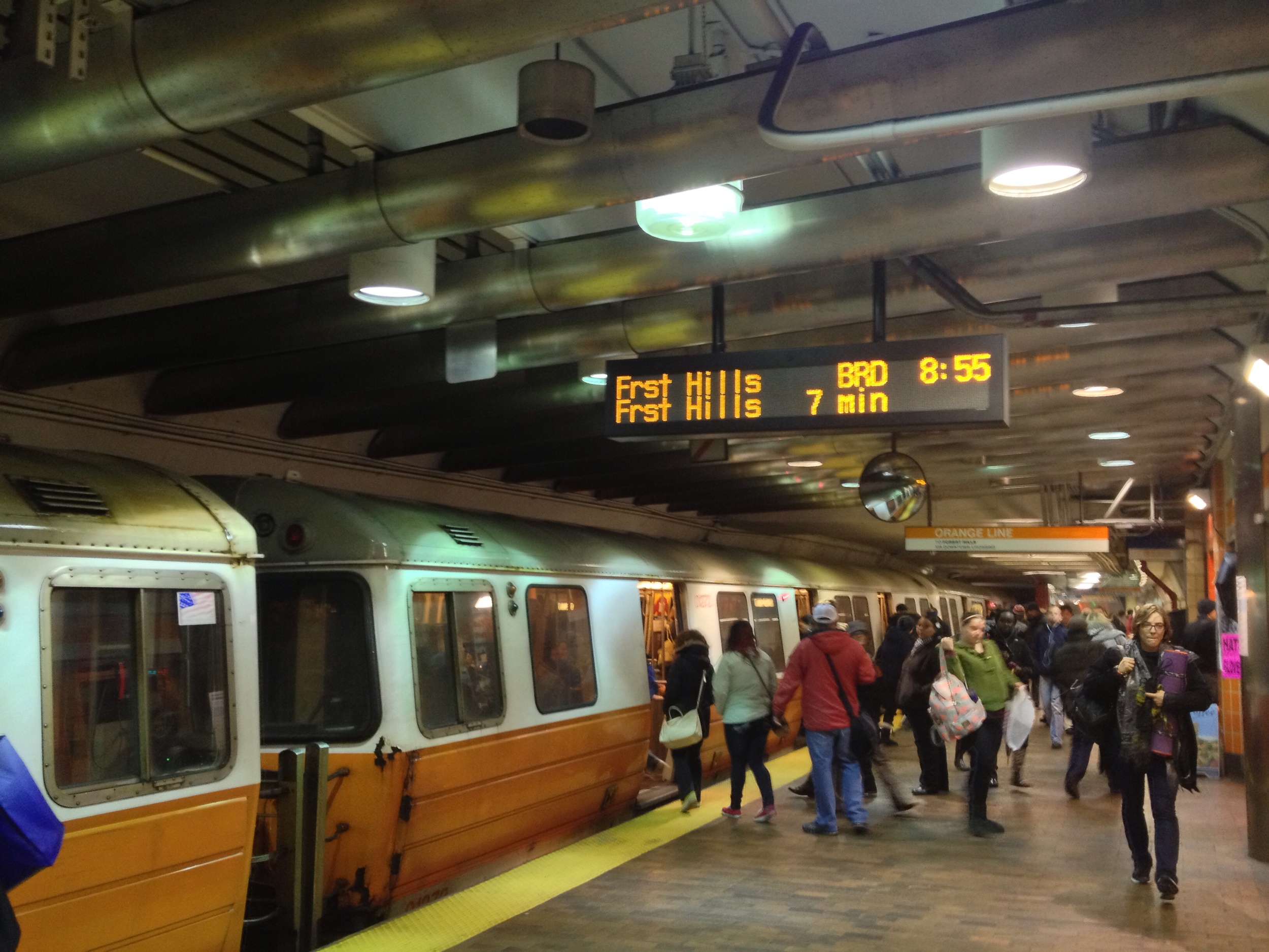 Countdown clocks at 24 stations greeted groggy commuters Monday morning.