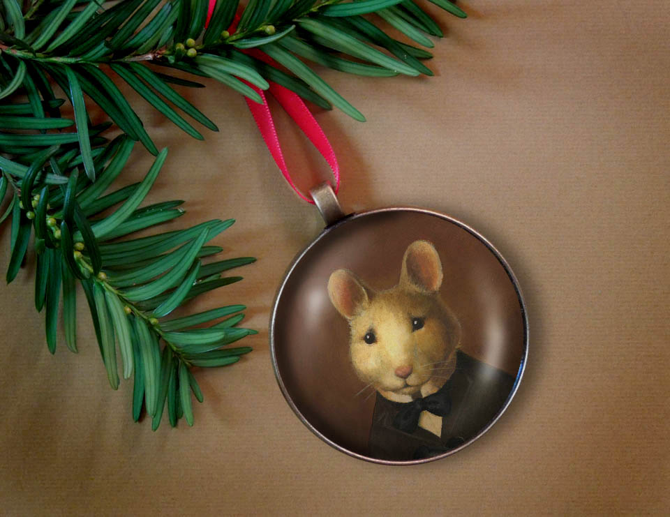 Victorian Mouse Ornament-Curious Portraits