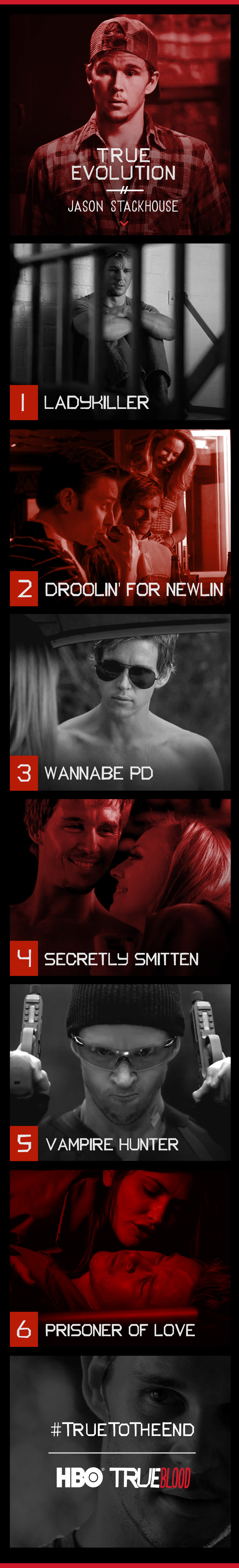 Jason Stackhouse, as played by Ryan Kwanten, on True Blood.