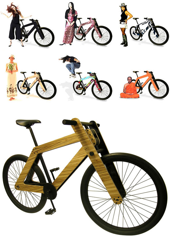 chic bicycle, bikepretty, bike pretty, cycle style, cycle chic, bike chic, bike model, wood bike, sandwichbike, plywood bike, flatpack, flat pack bike, design, dutch design, concept bike
