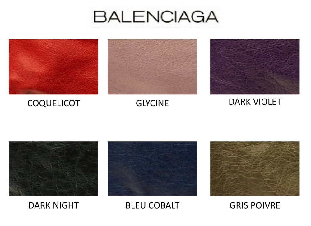 colors of balenciaga bag