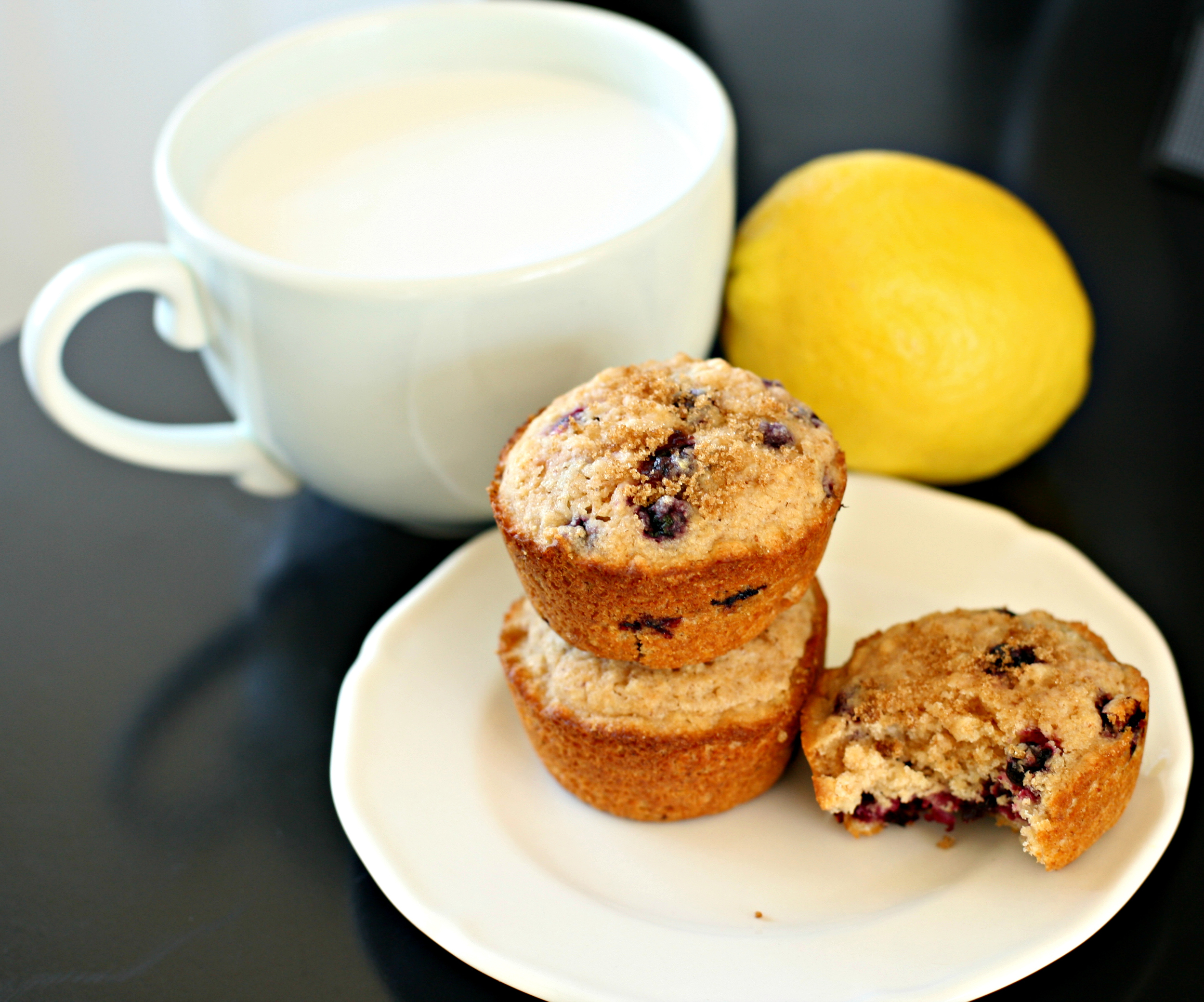 Produce on Parade: Lemon Blueberry Oat Muffins