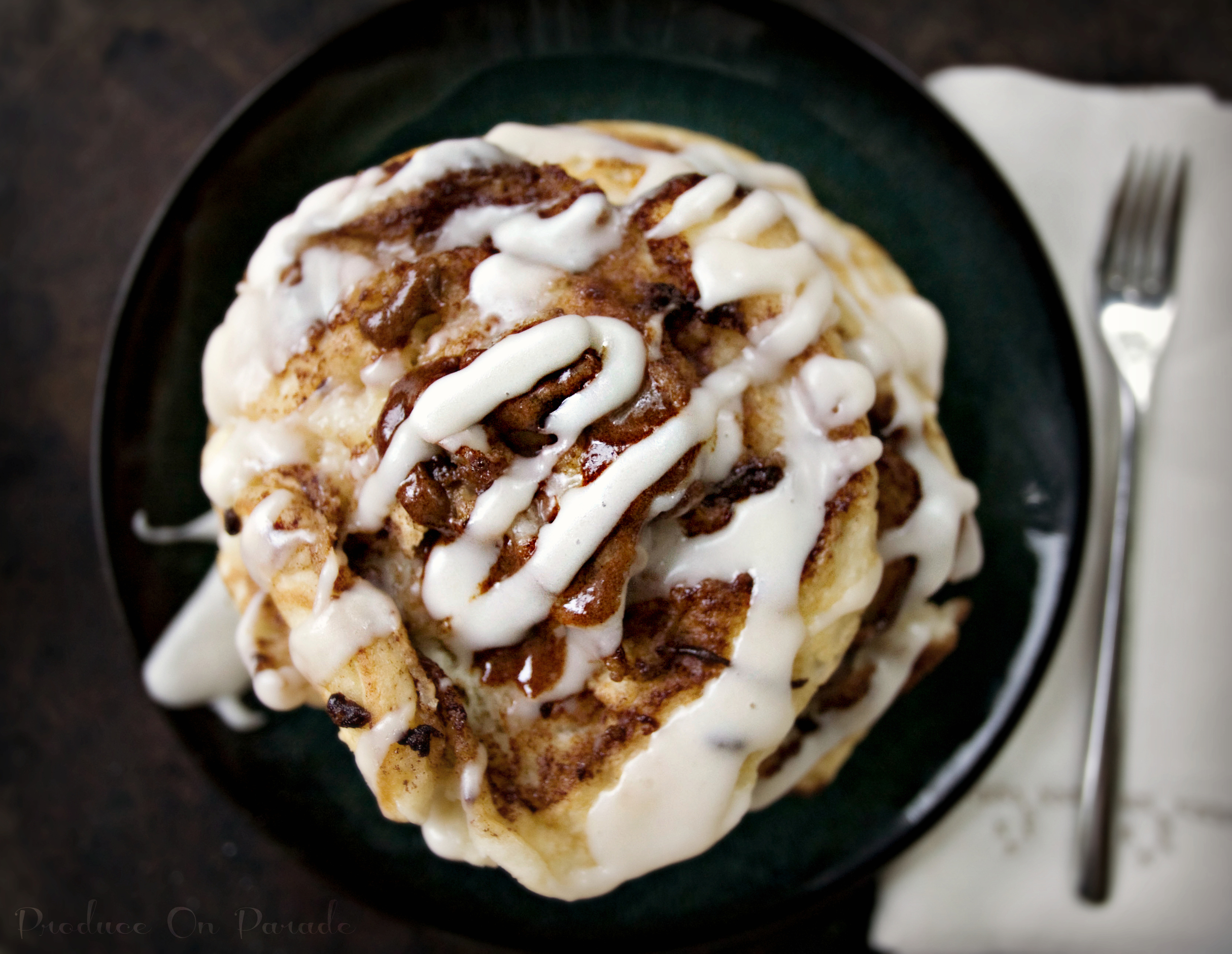 Produce On Parade - Coconutty Cinnamon Roll Pancakes