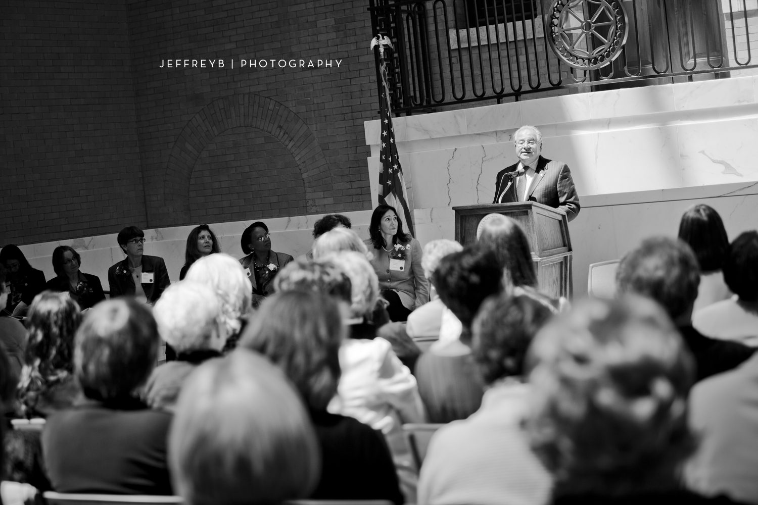Speaker of the House, Robert DeLeo addressing the "Unsung Heroins"
