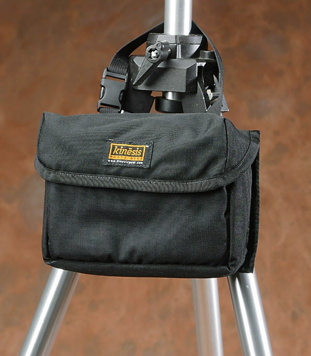 kinesis Large Grad Pouch, goes around your tripod collar, for easy access to the 'indexed' card system of filters inside.