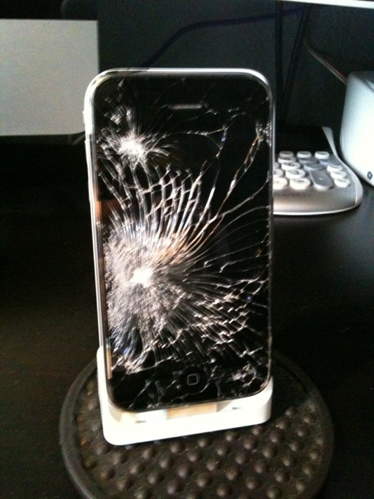 Crushed iPhone