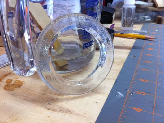 Final clear epoxy resin reactor ring