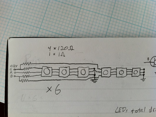 LED circuit sketch
