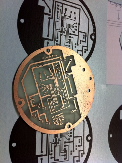 Etched main circuit board