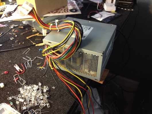 Repurposed Dell PC power supply as benchtop power supply