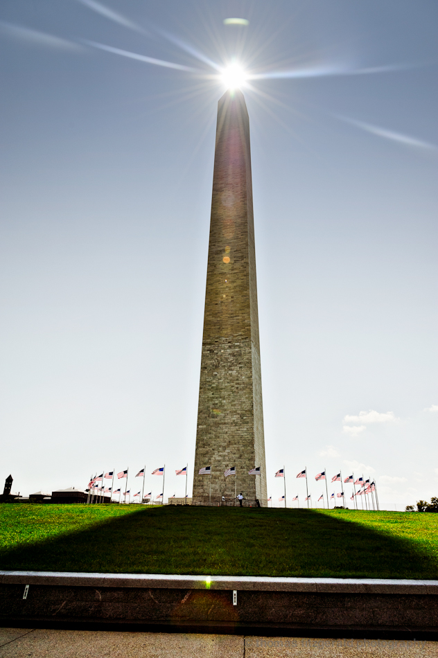 Sun Tipping the Washington Monument, Washington DC