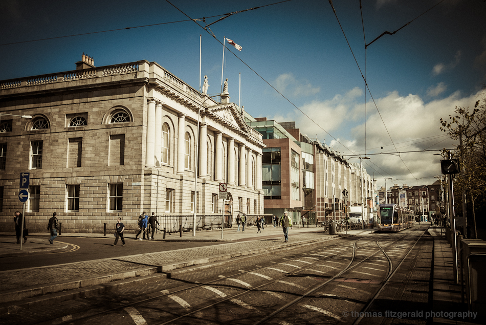 Luas Stop at St. Stephen's Green, Dublin
