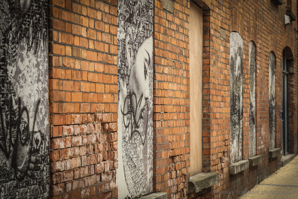 Posters on Boarded Up Building - Fuji X-Pro1 and Fujinon 60mm Macro