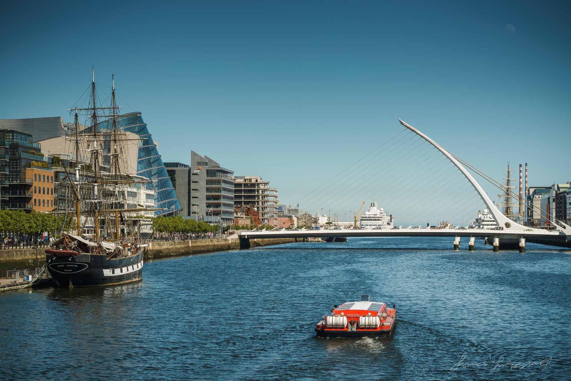 Modern Dublin and the River Liffey