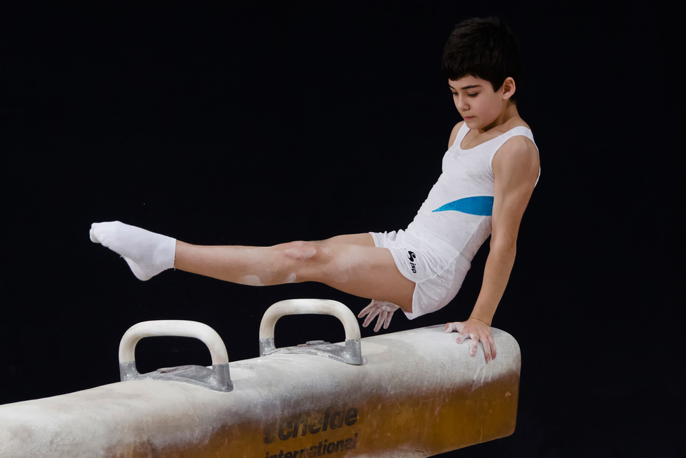 Action, sport photo in Luxembourg, pommel horse