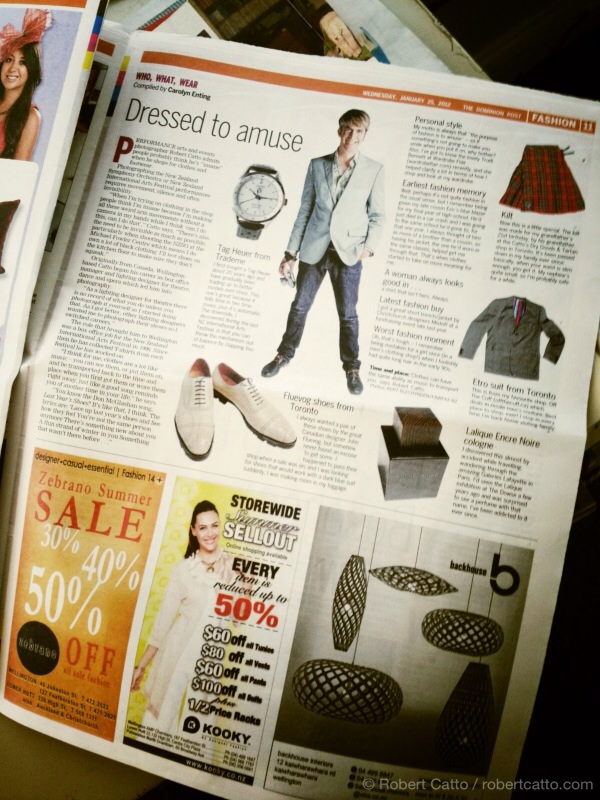 Dominion Post Who What Wear page