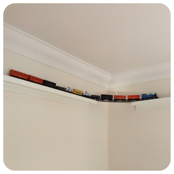 A Wall Mounted Train Set Abeille Cellular Blankets The