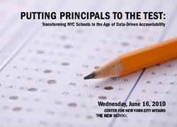 Putting Principals to the Test: Transforming NYC Schools in the Age of Data-Driven Accountability