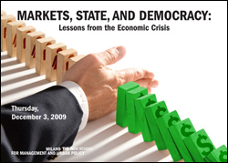 Markets, State and Democracy: Lessons from the Economic Crisis