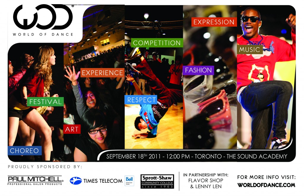 Flyer for World of Dance Tour, Toronto stop